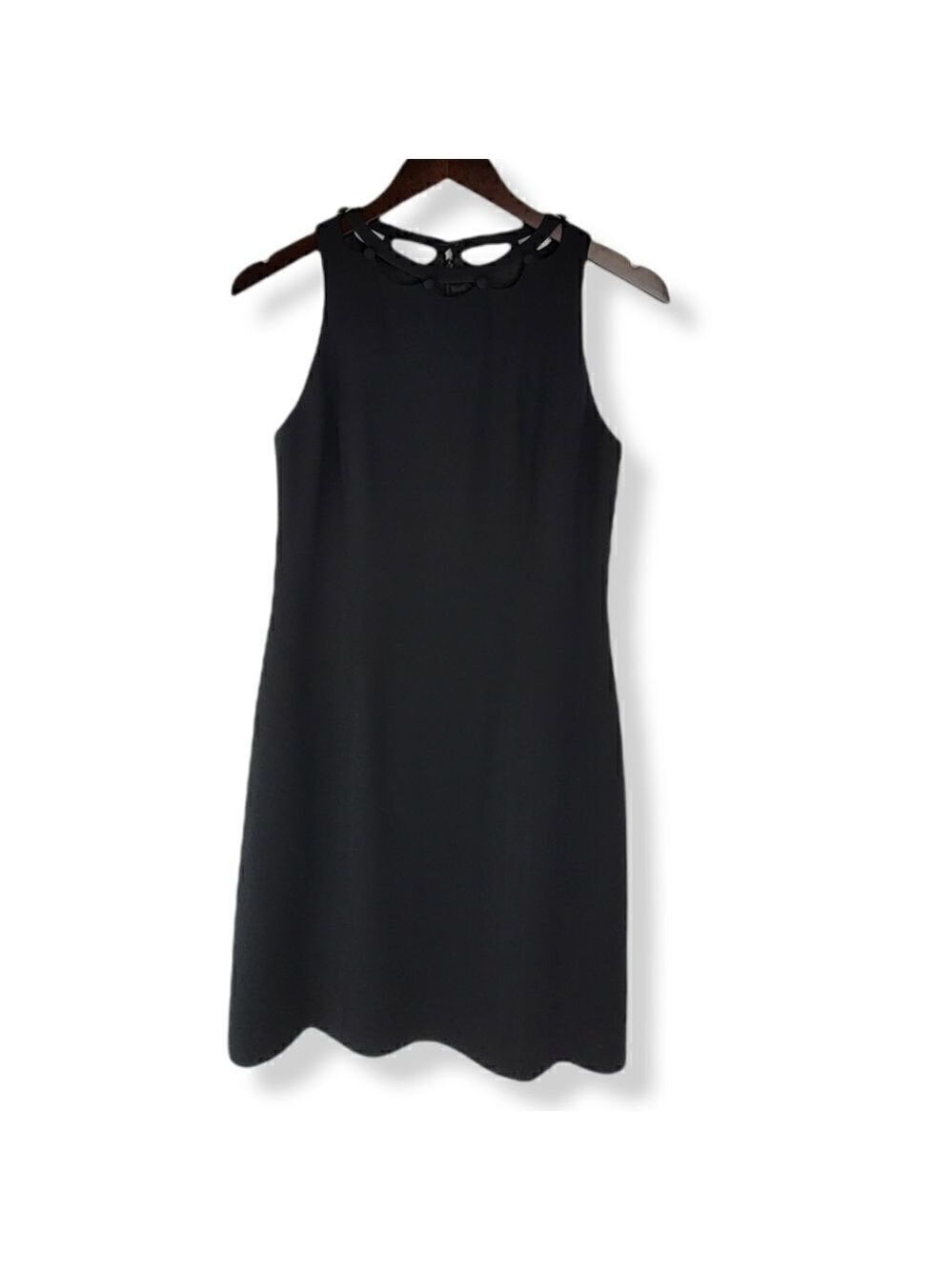Nicole Miller Vintage Black Sleeveless dress with cutout on neckline UNITE tag 4